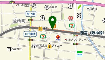 西宮〔阪神線〕の地図画像