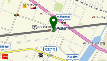西新町の地図画像