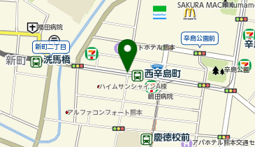 西辛島町の地図画像