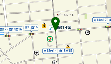 西線14条の地図画像