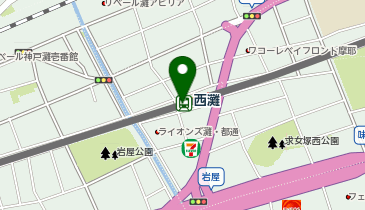 西灘の地図画像