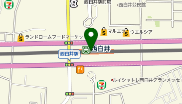 西白井の地図画像