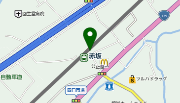 赤坂(山梨県)の地図画像