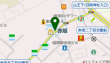 赤坂(東京都)の地図画像