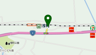 浅利の地図画像