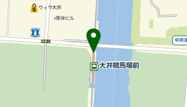 大井競馬場前の地図画像