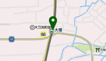 大堰の地図画像