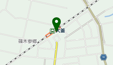 大釜の地図画像