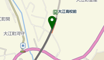 大江高校前の地図画像