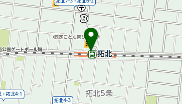 拓北の地図画像