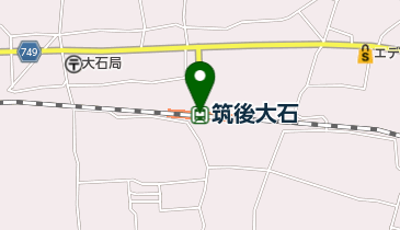 筑後大石の地図画像