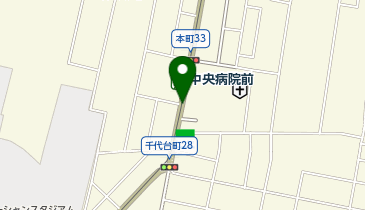 中央病院前の地図画像