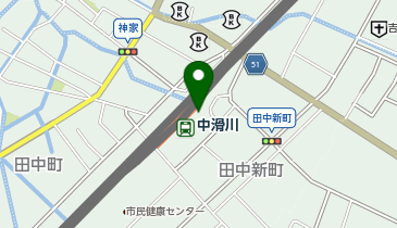 中滑川の地図画像