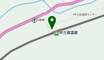 中三依温泉の地図画像