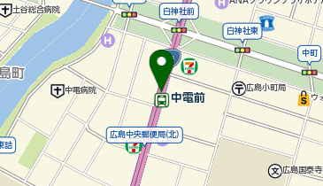 中電前の地図画像
