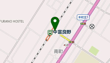 中富良野の地図画像