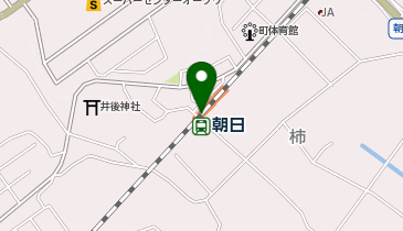 朝日の地図画像