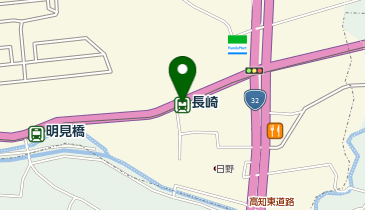 長崎(高知県)の地図画像