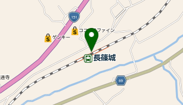 長篠城の地図画像