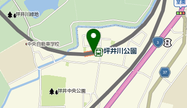 坪井川公園の地図画像