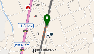 田京の地図画像