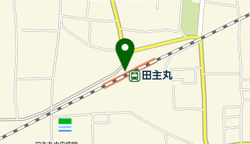 田主丸の地図画像