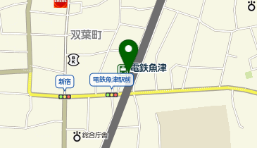 電鉄魚津の地図画像