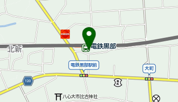 電鉄黒部の地図画像