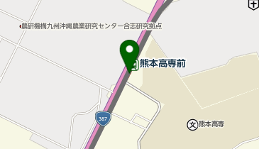 熊本高専前の地図画像