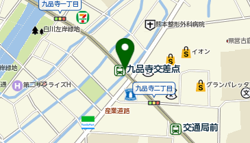 九品寺交差点の地図画像