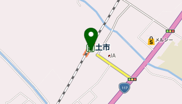 土市の地図画像