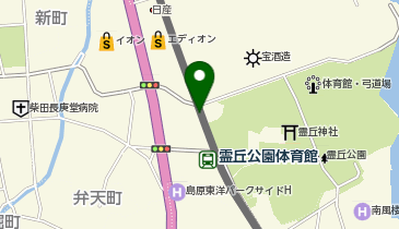 霊丘公園体育館の地図画像