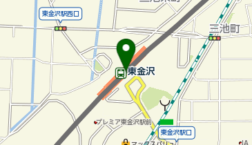 東金沢の地図画像