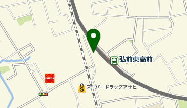 弘前東高前の地図画像