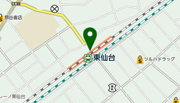 東仙台の地図画像