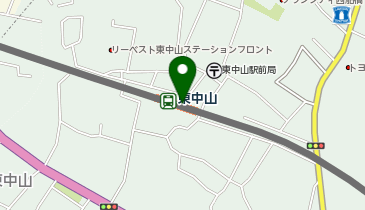 東中山の地図画像