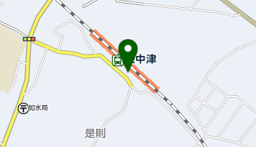 東中津の地図画像