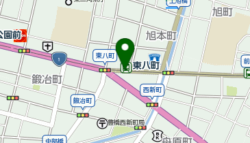 東八町の地図画像