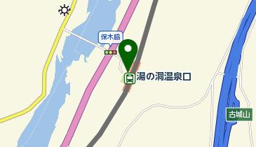 湯の洞温泉口の地図画像