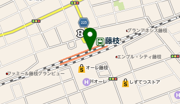 藤枝の地図画像