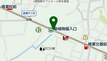 動植物園入口の地図画像