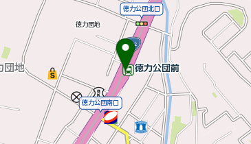 徳力公団前の地図画像