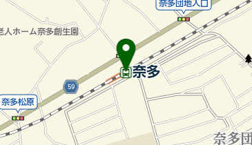 奈多の地図画像