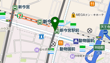 新今宮駅前の地図画像