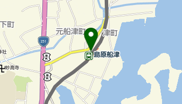 島原船津の地図画像