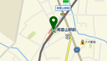 南富山駅前の地図画像