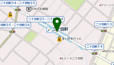 二十四軒の地図画像