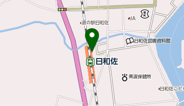 日和佐の地図画像