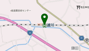 波川の地図画像