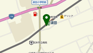 波田の地図画像